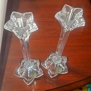 Mikasa Crystal Candle Sticks Bundle of 2. NWT